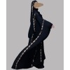 Bisht 4 Pc Set Abaya - Gold Rhinestone