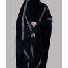 Bisht 4 Pc Set Abaya - Multi Rhinestone