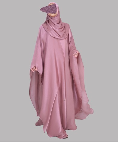 Daliya 4 Pc Set Abaya - Blush Pink