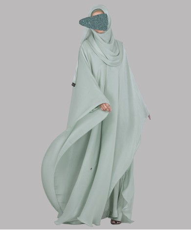 Daliya 4 Pc Set Abaya - Matcha