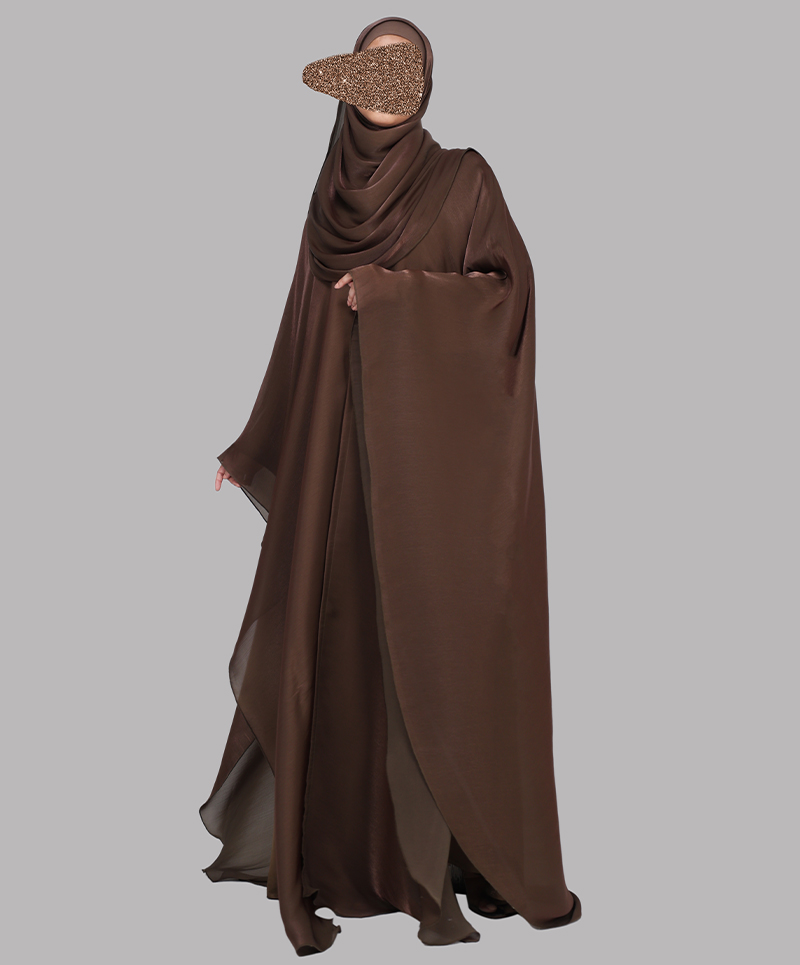 Daliya 4 Pc Set Abaya - Olive Brown