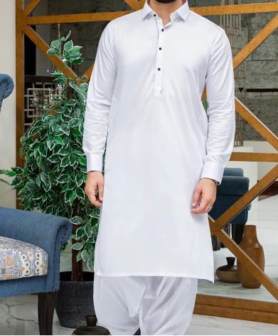 plain white shalwar kameez