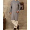 MEN KURTA PLAIN DARK GREY