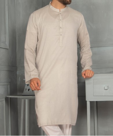 Men Kurta - Grey