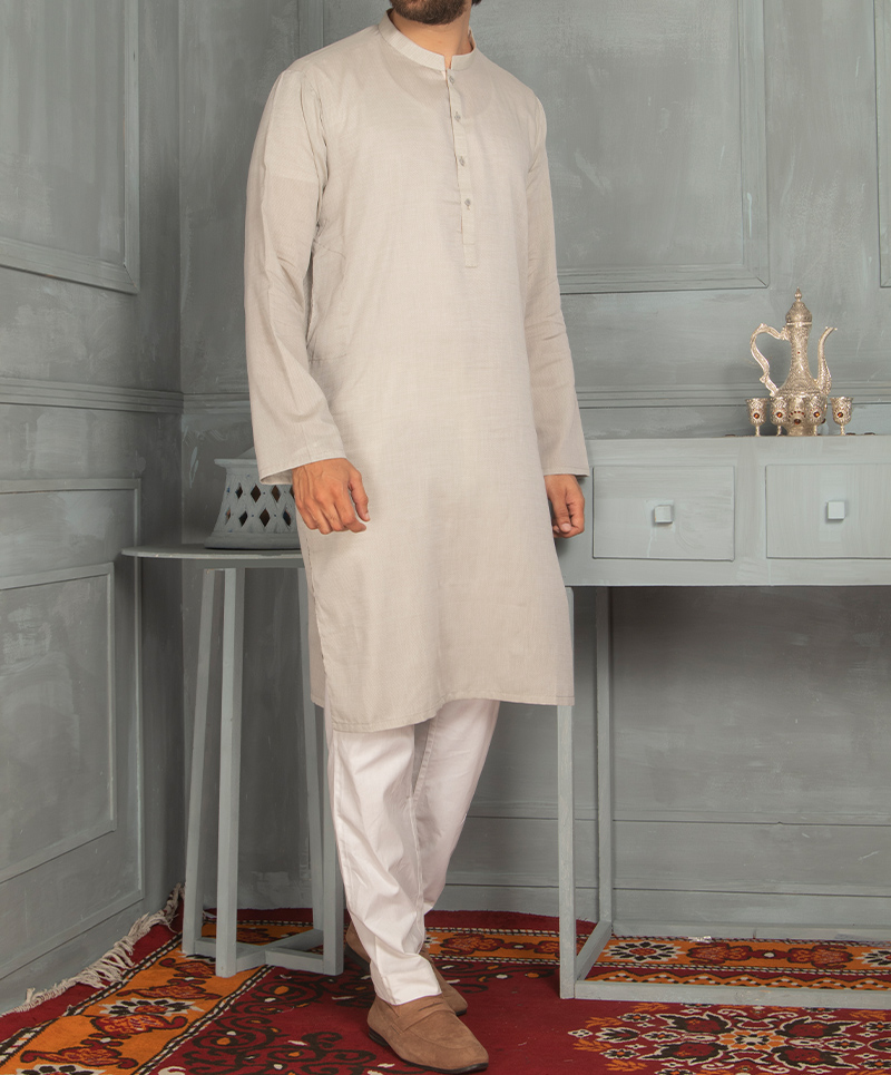 MEN KURTA PLAIN GREY