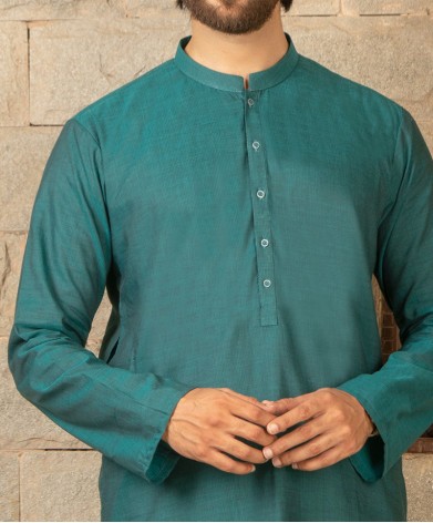 Men Kurta - Green