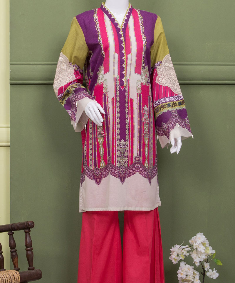 PINK POP AFFAIR 1 PC STITCHED KURTI