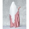 Fish Tail 2 Piece Set  Abaya-Pink