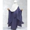 Butterfly 3 Piece Abaya-Babylon Blue