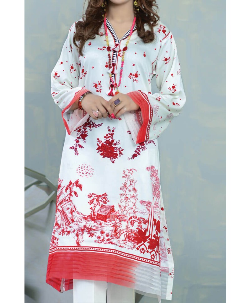 Haya Digital Printed 1 Piece Unstitched Shirt